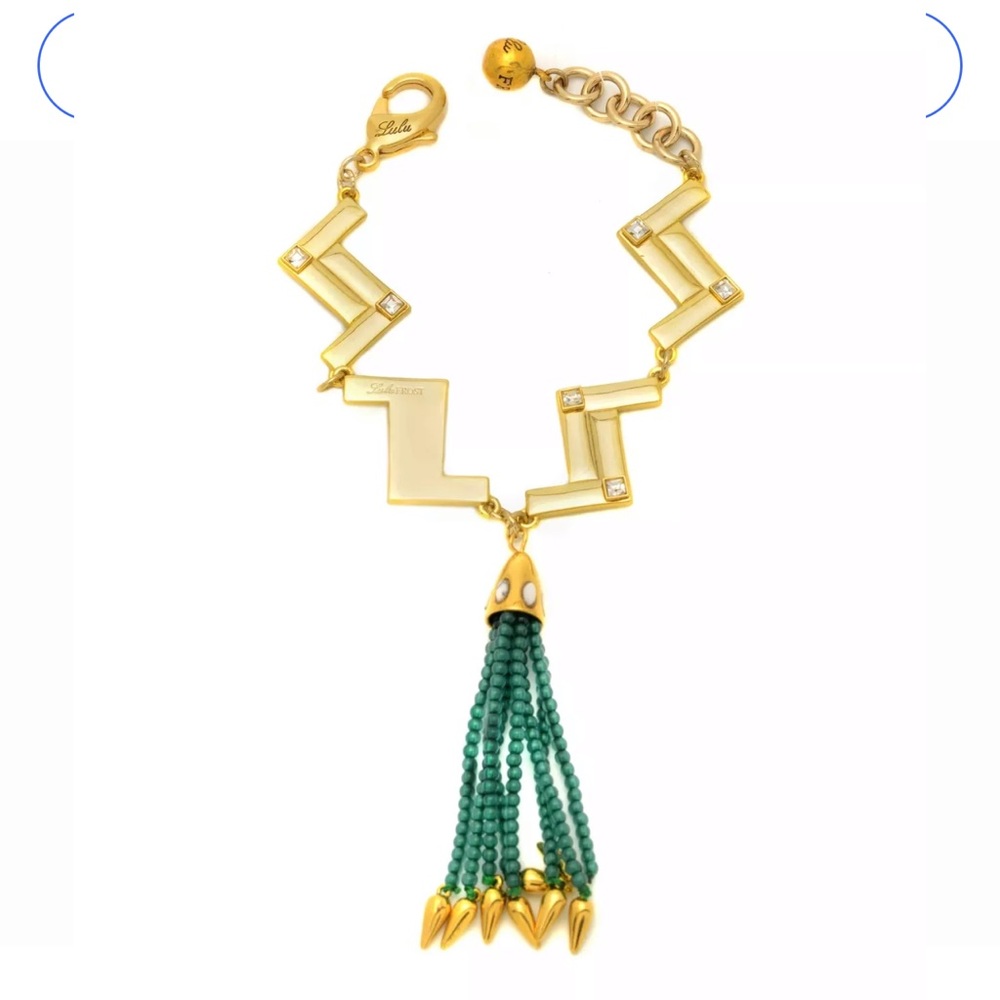 Lulu Frost swift nomadic zag tassel necklace